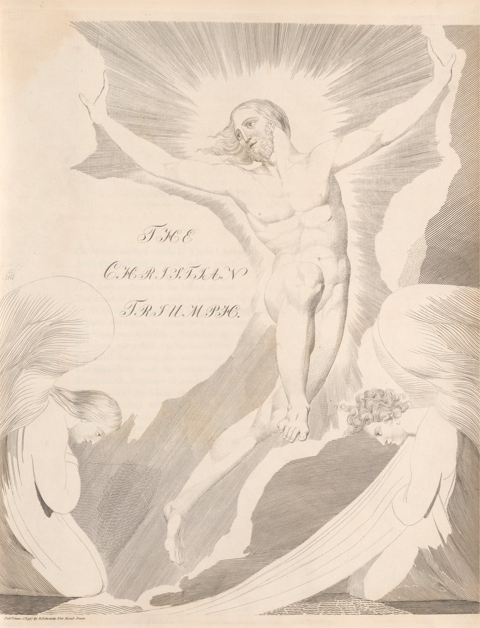 31. tábla (65. oldal): [Negyedik éjszaka] „A/KERESZTÉNY/ GYŐZEM” alkotó: William Blake