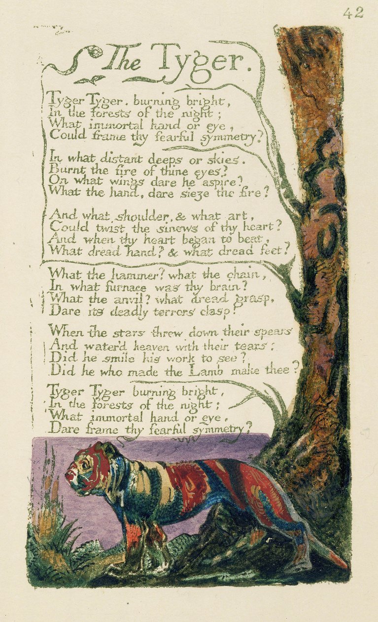 A tigris című verset William Blake írta alkotó: William Blake