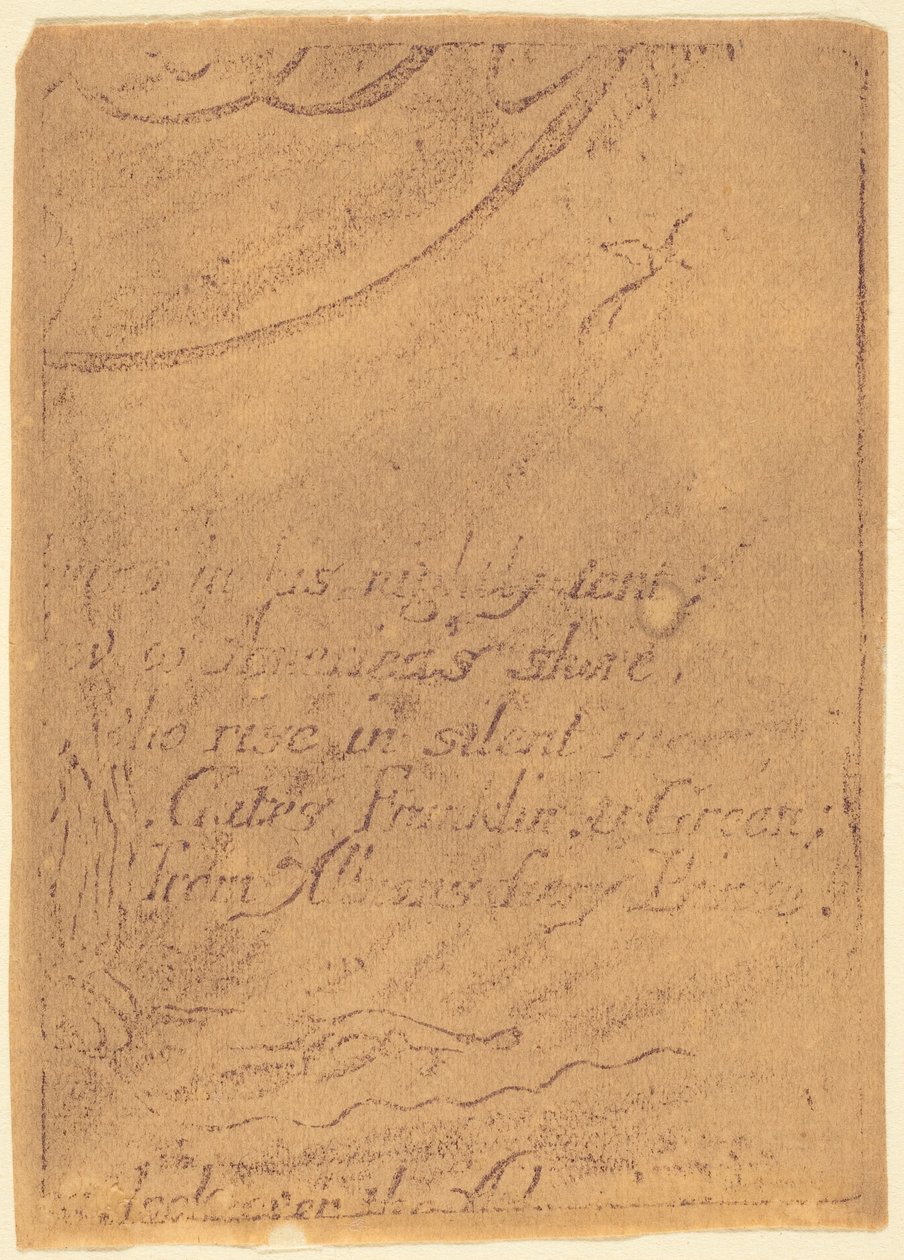 Neudruck von Fragment einer stornierten Platte für "Eine Prophezeiung" alkotó: William Blake