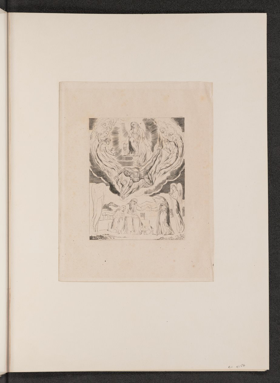 Sátán kivonul az Úr jelenlétéből, 1825. alkotó: William Blake