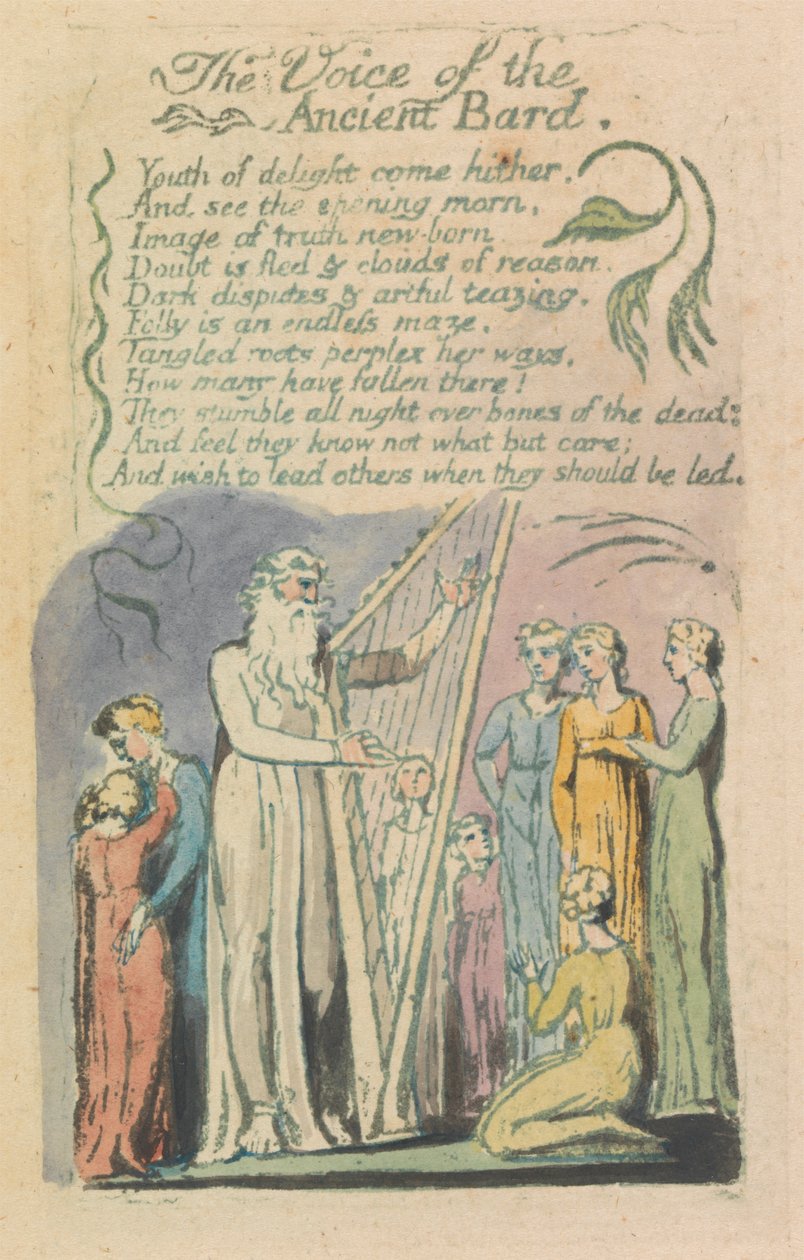 Songs of Inocence and of Experience, 22. tábla, "The Little Girl Found" (Bentley 36.) alkotó: William Blake
