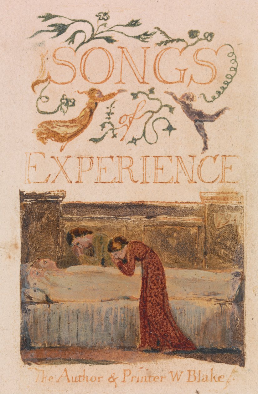 Songs of Inocence and of Experience, 33. tábla, Experience címlap (Bentley 29) alkotó: William Blake