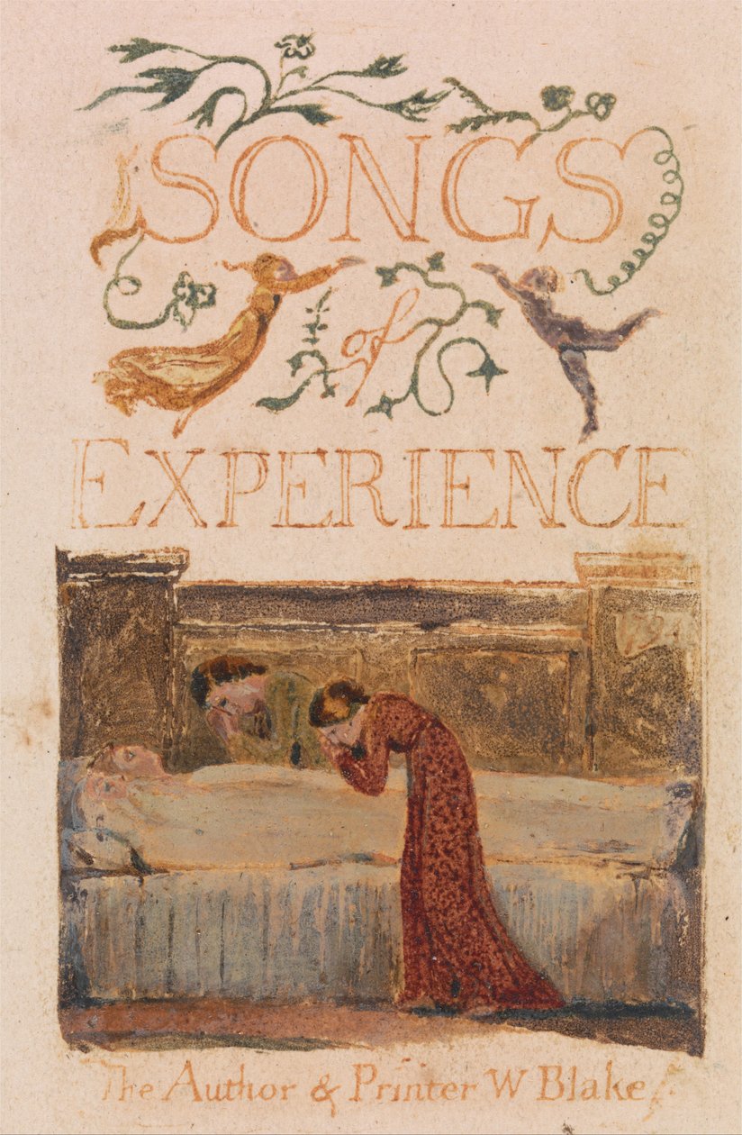 Songs of Inocence and of Experience, 33. tábla, Experience címlap (Bentley 29) alkotó: William Blake