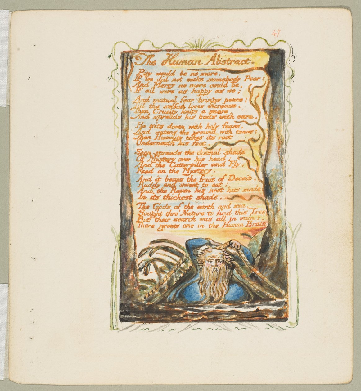 Songs of Inocence and of Experience: The Human Abstract, kb. 1825. alkotó: William Blake