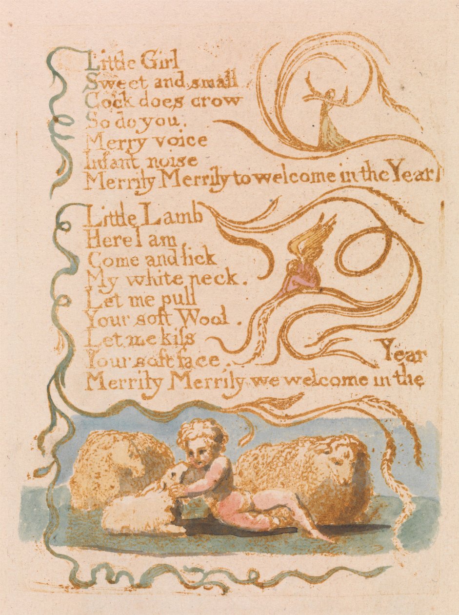 Frühling (Tafel 26) alkotó: William Blake