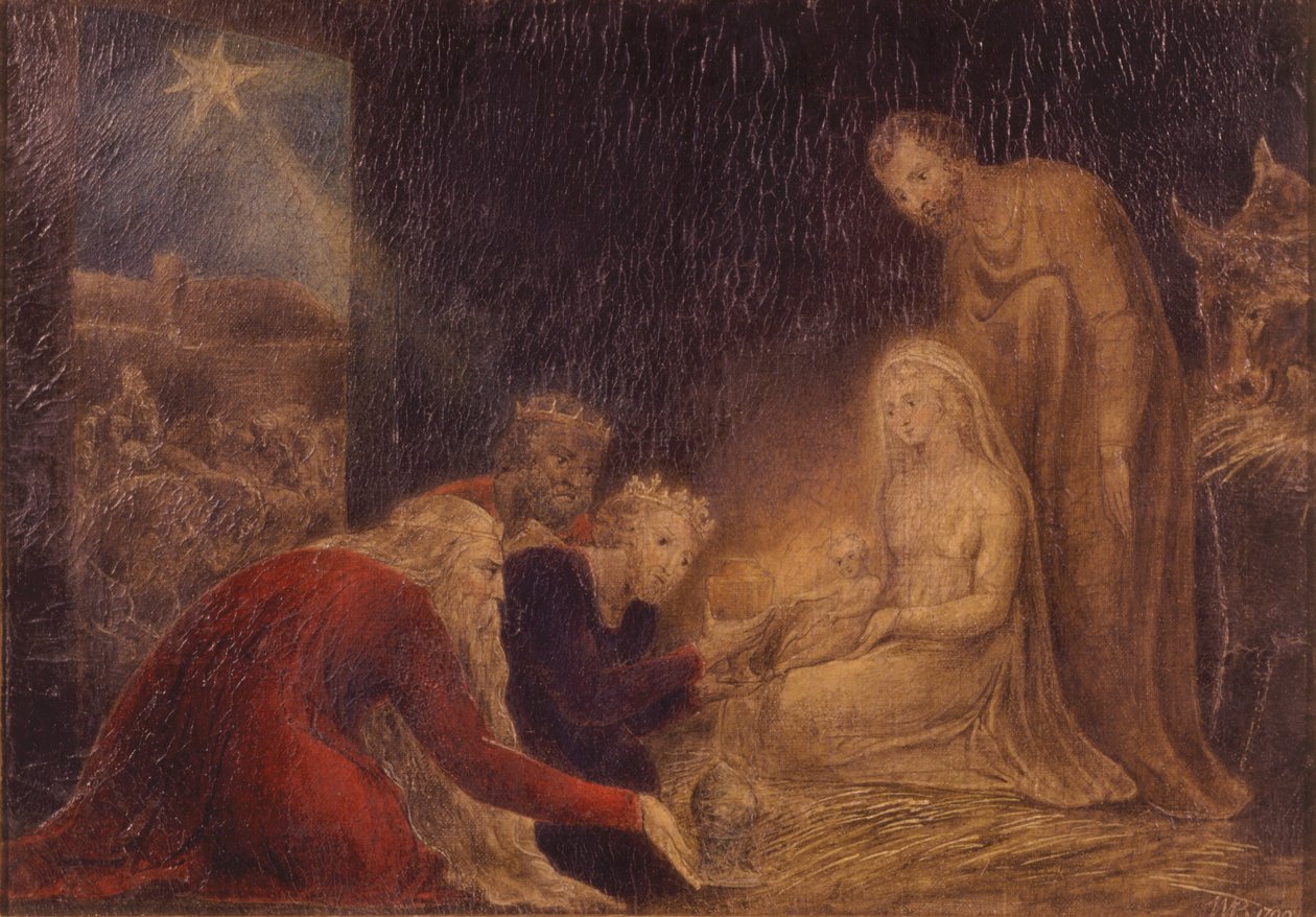 A királyok imádása alkotó: William Blake