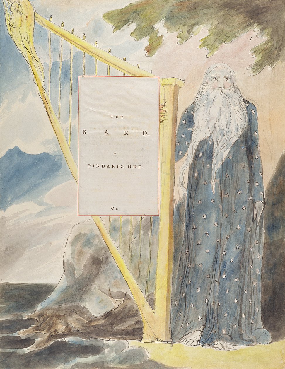 A bárd, Pindarikus óda, Thomas Gray verseiből alkotó: William Blake