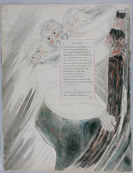 The Bard, 58. terv a Thomas Gray verseiből alkotó: William Blake