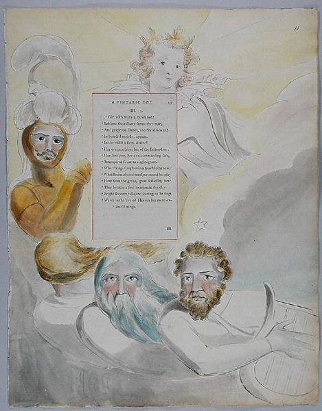 The Bard, 63. terv a Thomas Gray verseiből alkotó: William Blake