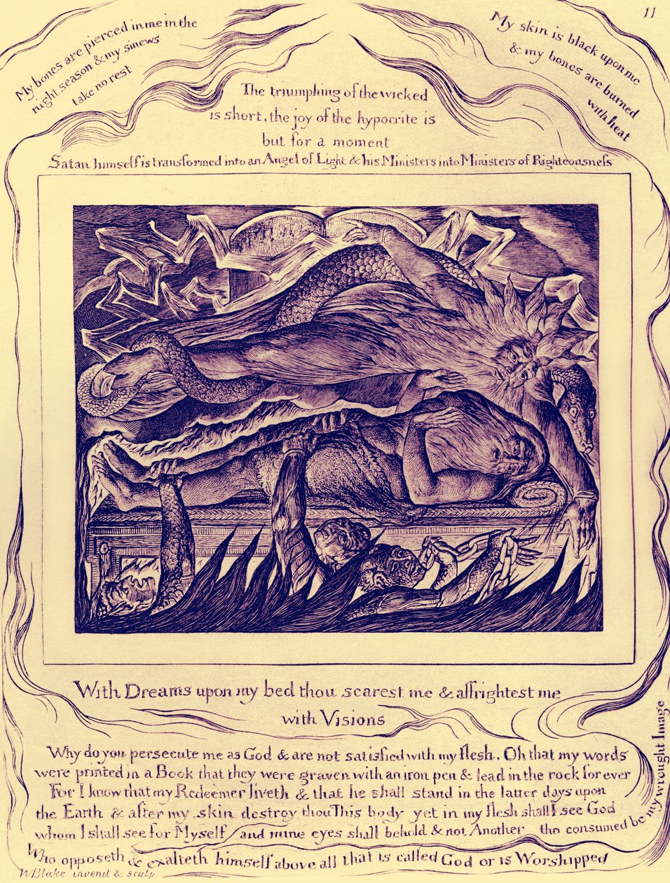 A Job könyve, William Blake illusztrációi alkotó: William Blake