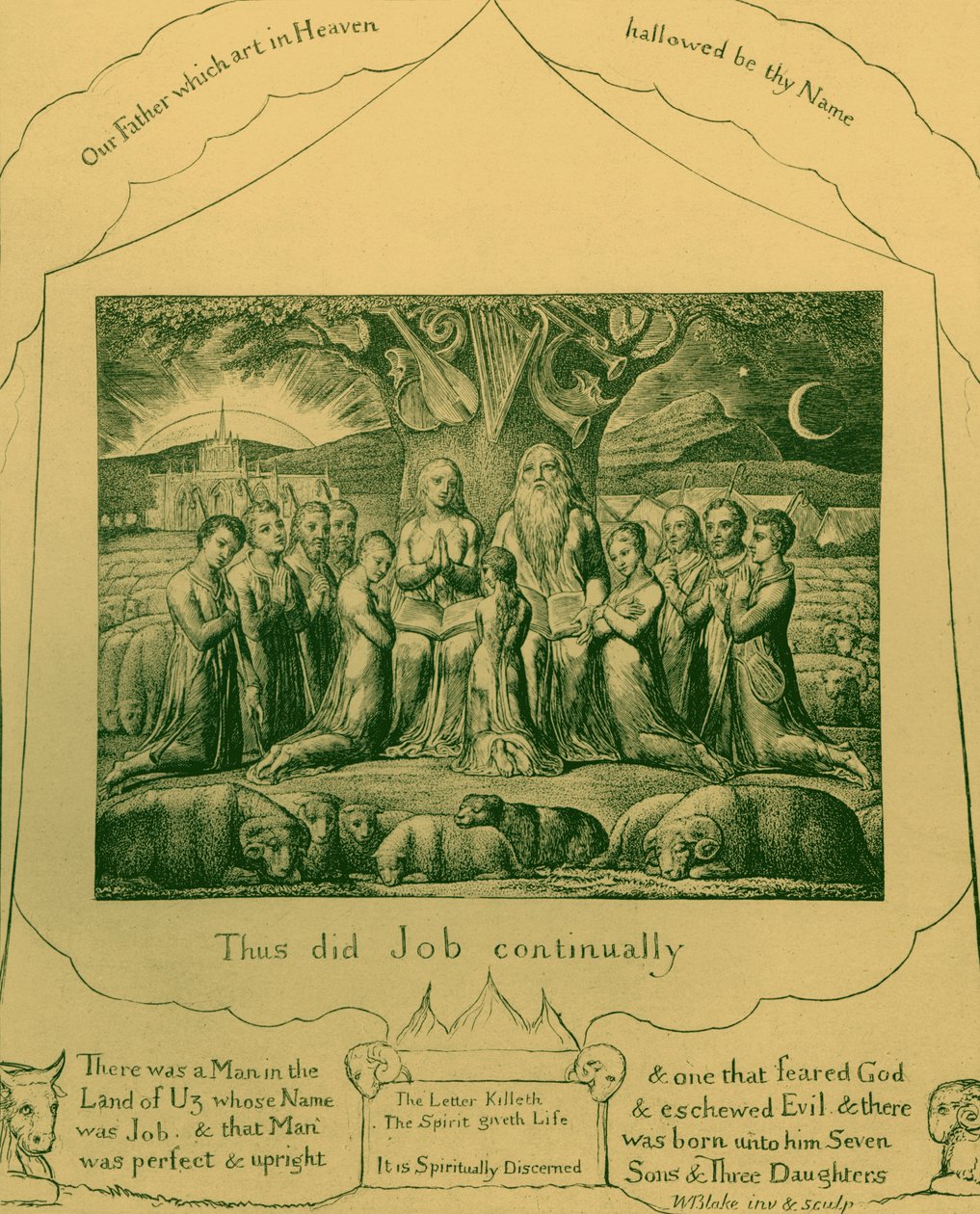 A Job könyve, William Blake illusztrációi alkotó: William Blake