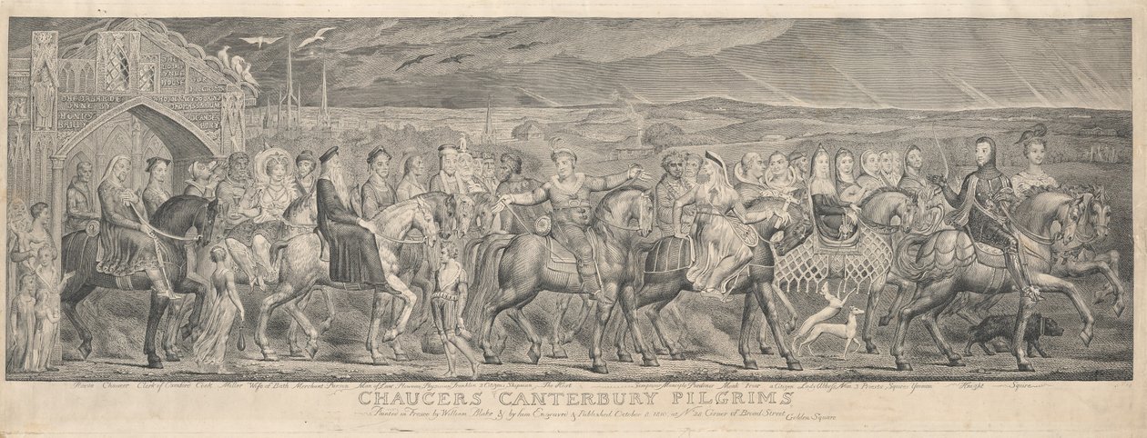 A canterburyi zarándokok alkotó: William Blake