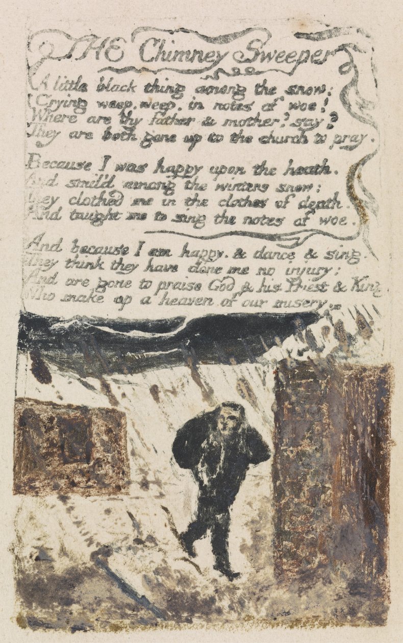 A kéményseprő, 45. lemez a Songs of Experience-ből alkotó: William Blake