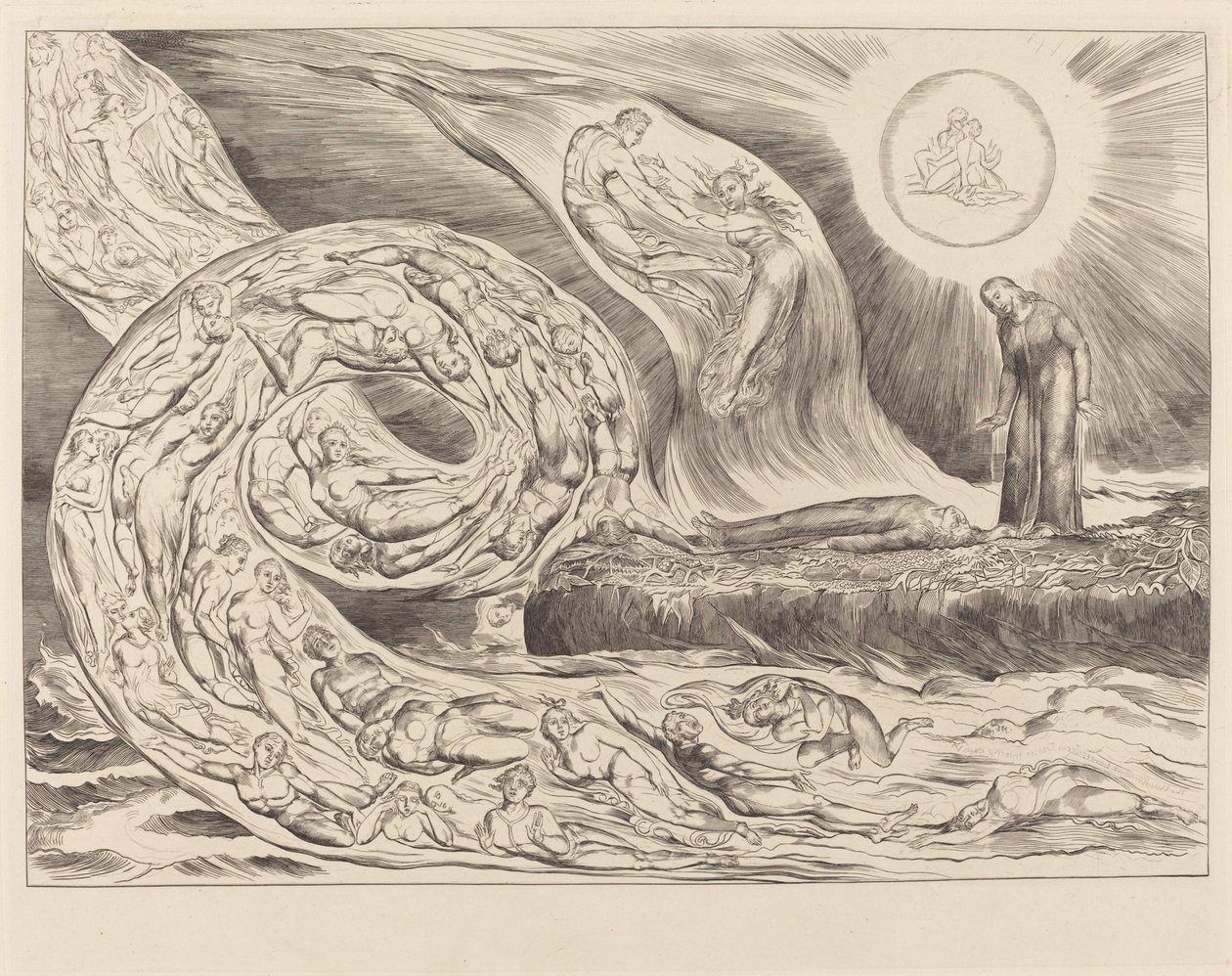 A Vágyók köre: Paolo és Francesca alkotó: William Blake