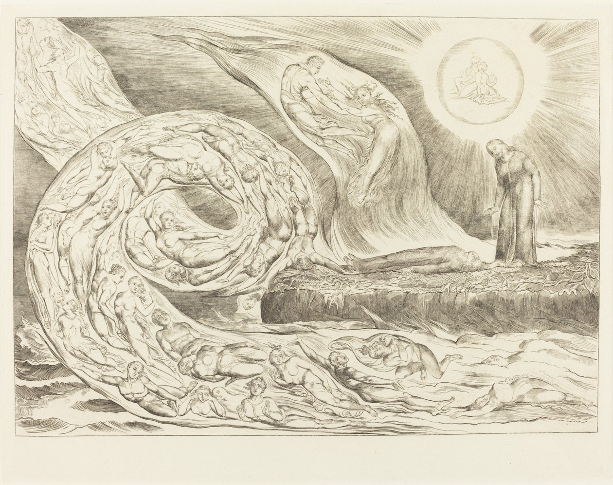 A Vágyók köre: Paolo és Francesca alkotó: William Blake