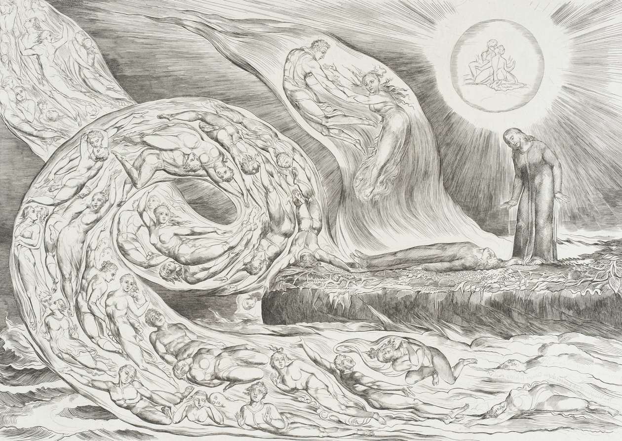 A buják köre: Paolo és Francesca alkotó: William Blake