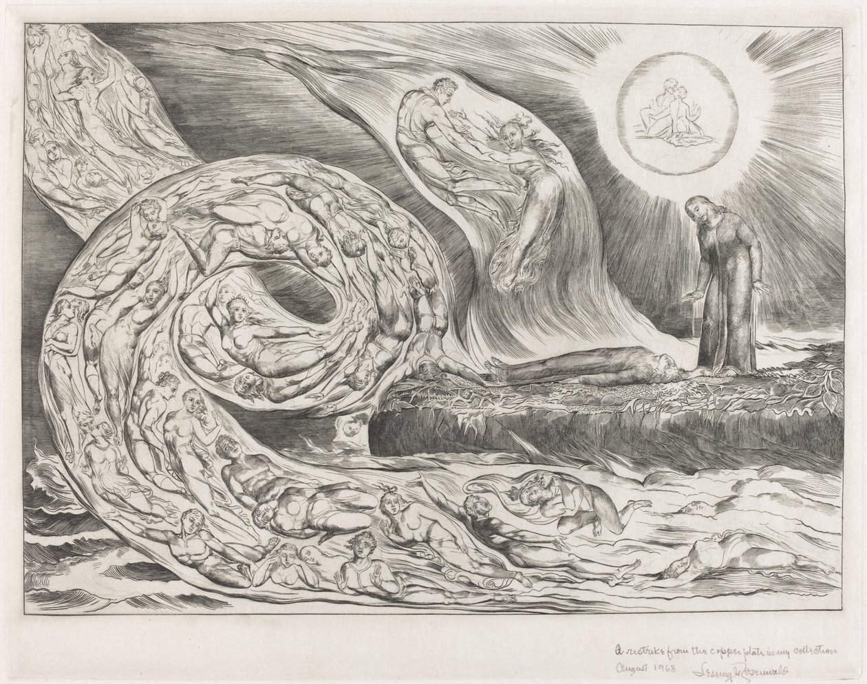 A Vágyók köre: Paolo és Francesca, 1827. alkotó: William Blake