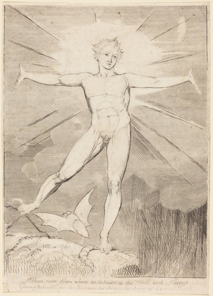 Albion tánca (Örömteli nap) alkotó: William Blake