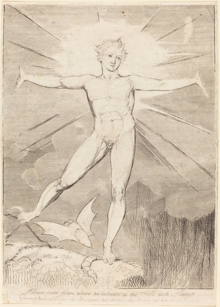 The Dance of Albion Glad Day, c. 18031810. alkotó: William Blake