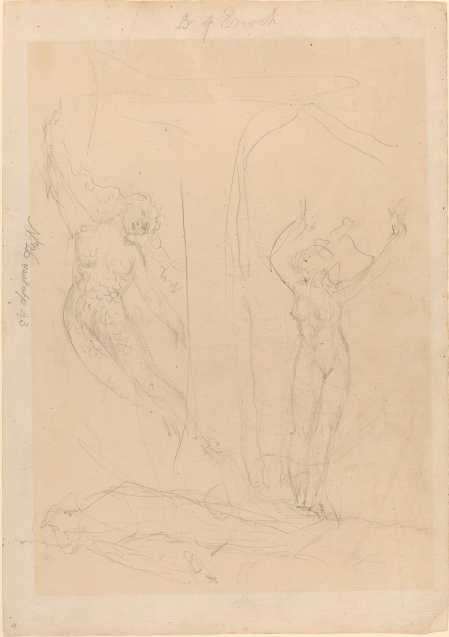Az emberek lánya szirénává válik alkotó: William Blake