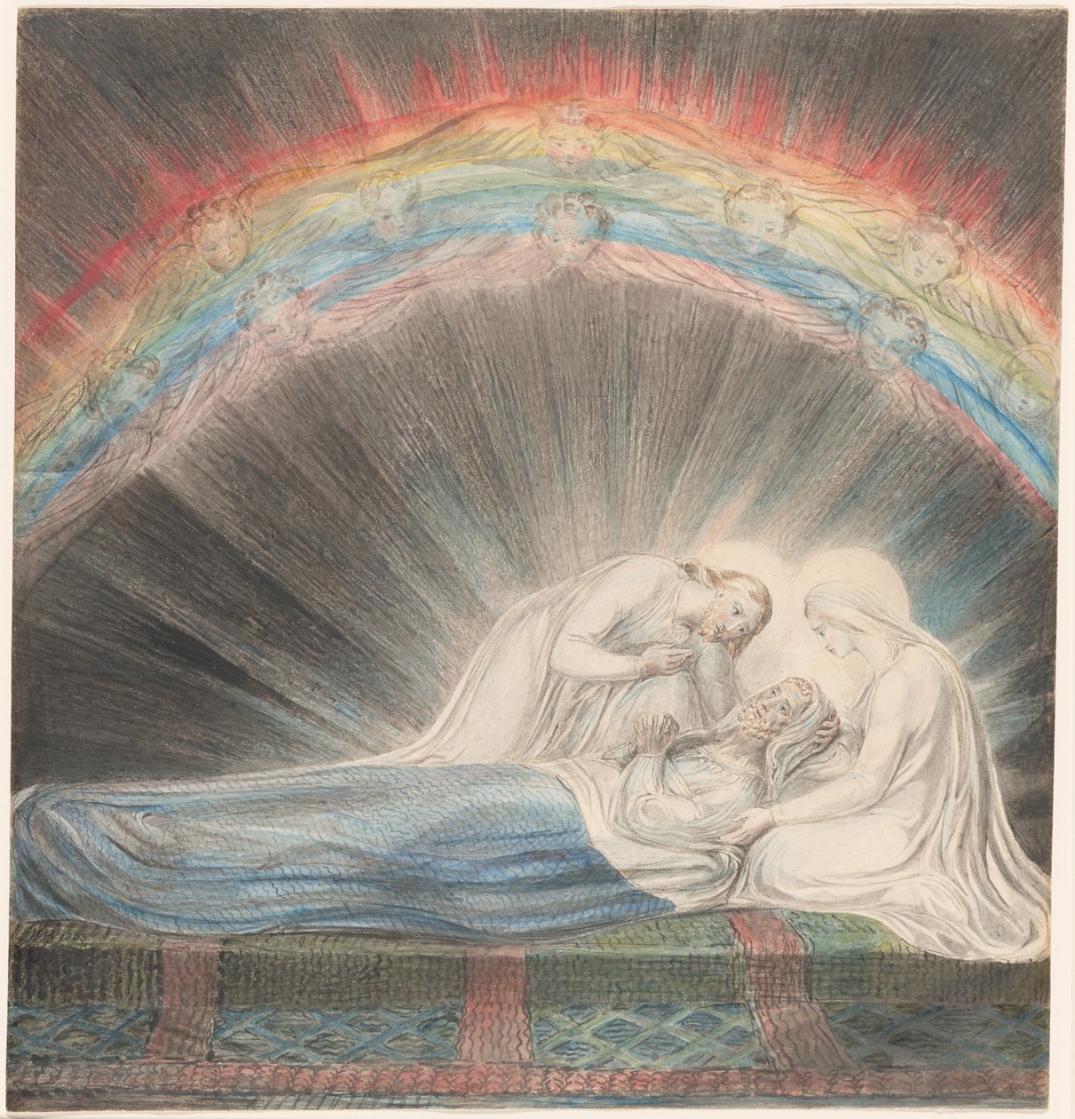 Szent József halála alkotó: William Blake