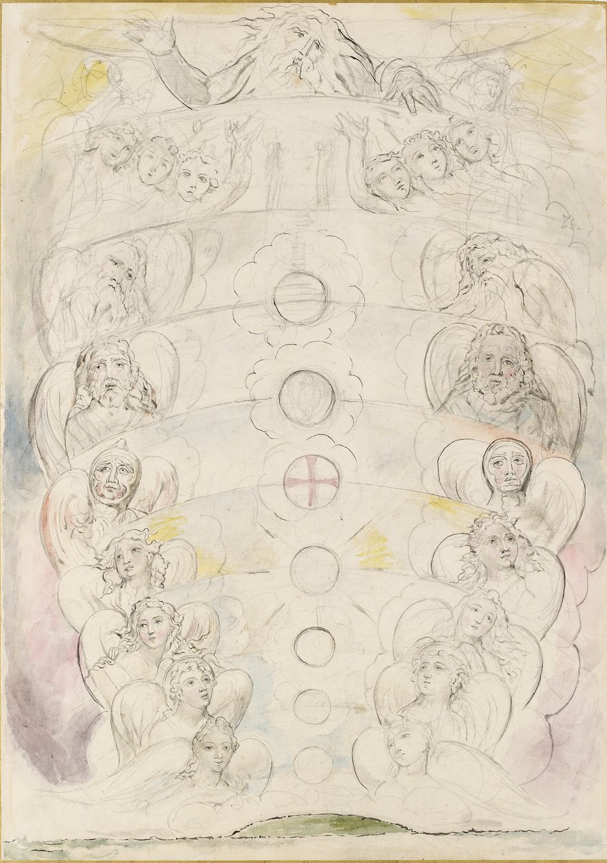 Az Istenség, akitől a Kilenc Szféra származik, 1825-1827 alkotó: William Blake