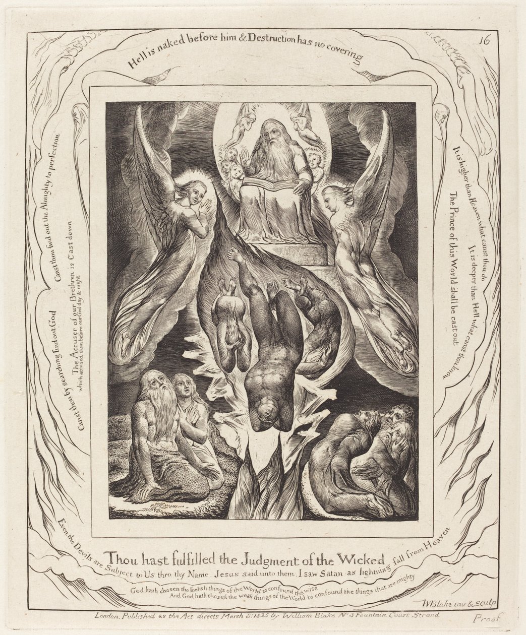 A Sátán bukása alkotó: William Blake