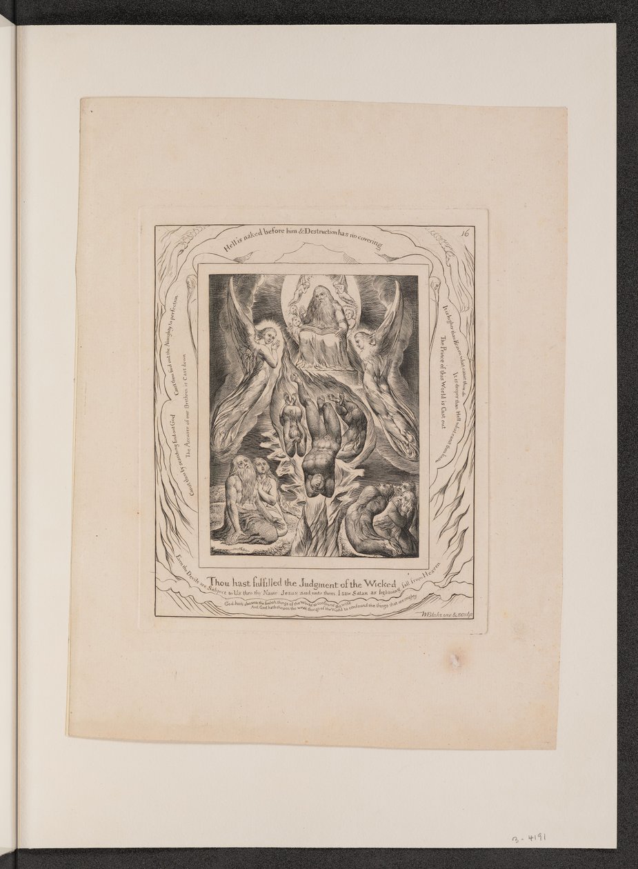 A Sátán bukása alkotó: William Blake