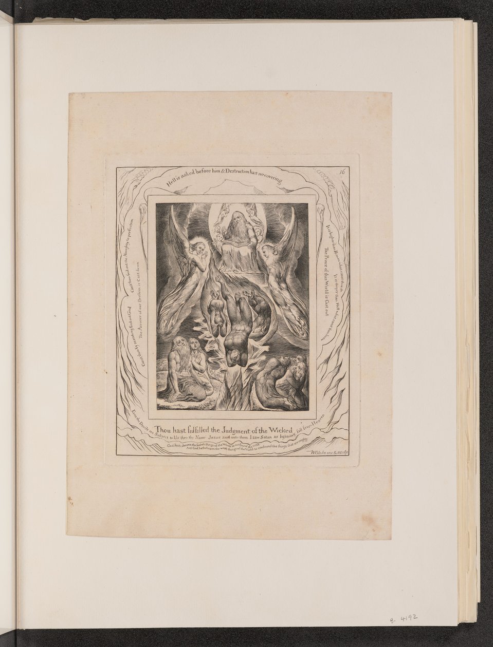 A Sátán bukása alkotó: William Blake