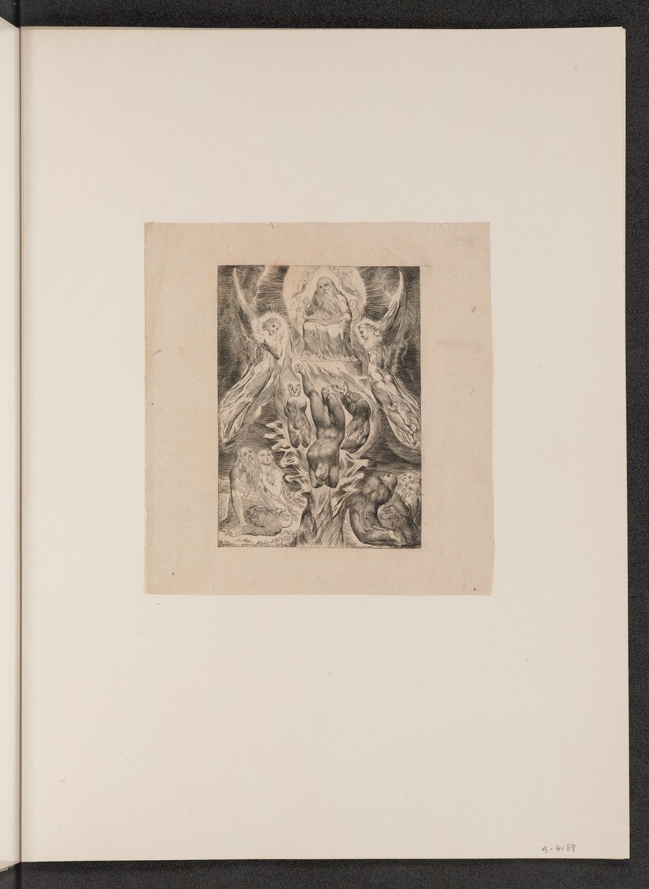 A Sátán bukása, 1825. alkotó: William Blake