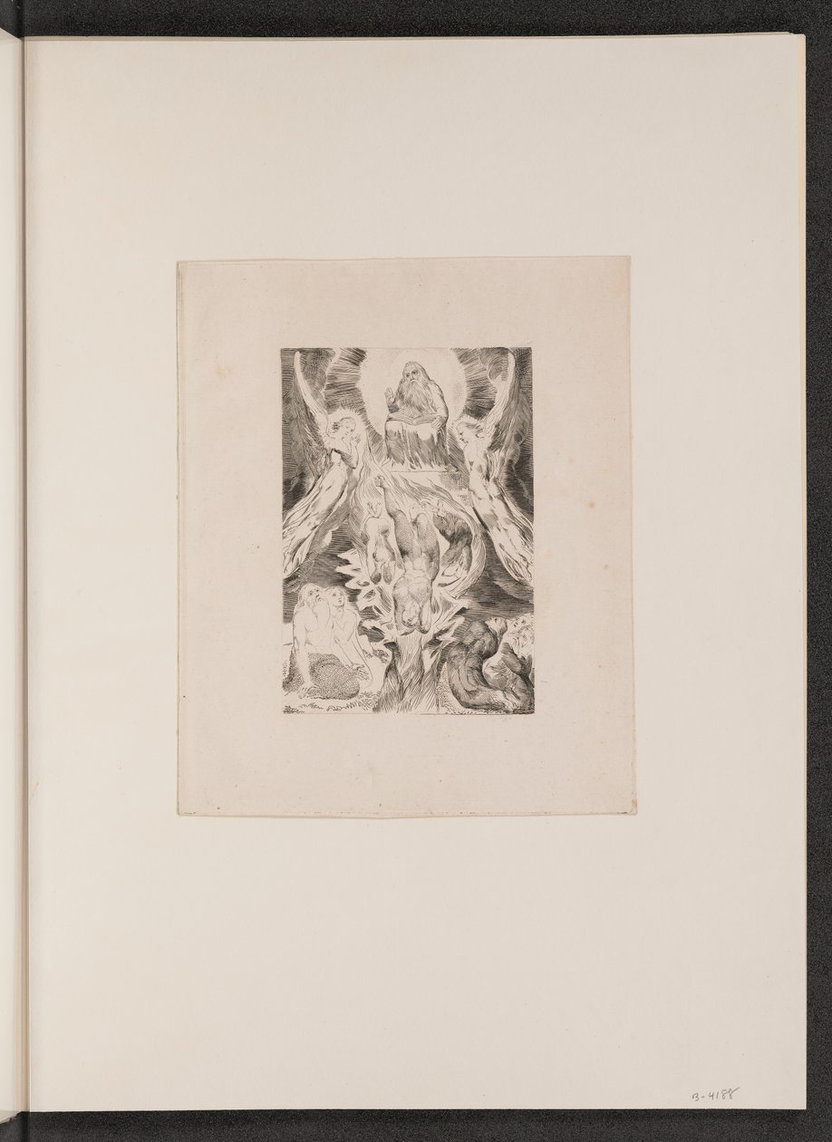 A Sátán bukása, 1825. alkotó: William Blake