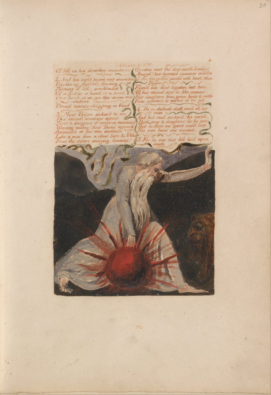Urizen első könyve, Bentley Copy A alkotó: William Blake