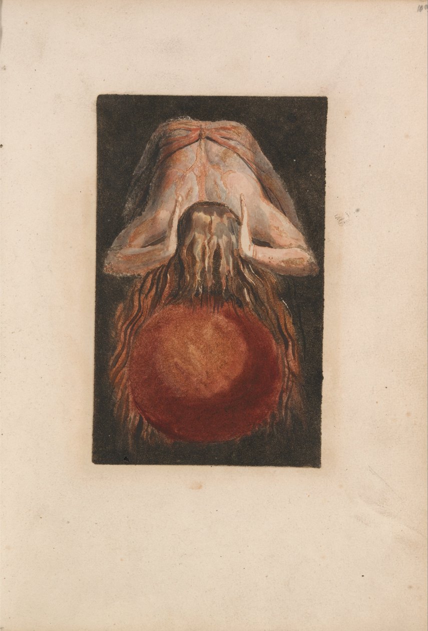 Urizen első könyve, 11. tábla (Bentley 17) alkotó: William Blake