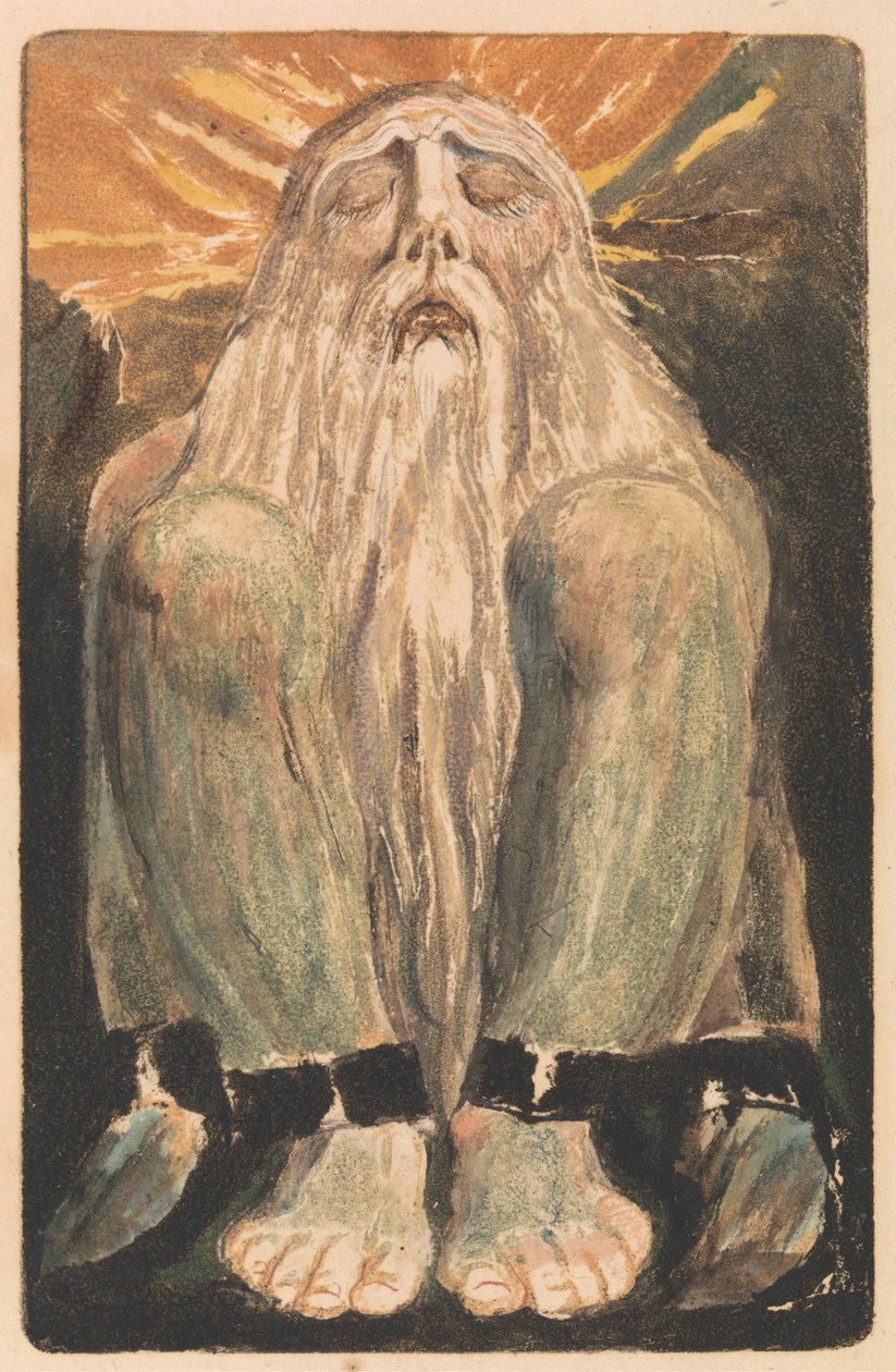 Urizen első könyve, 12. tábla (Bentley 22.) alkotó: William Blake