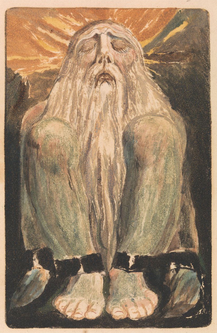 Urizen első könyve, 12. tábla (Bentley 22.) alkotó: William Blake