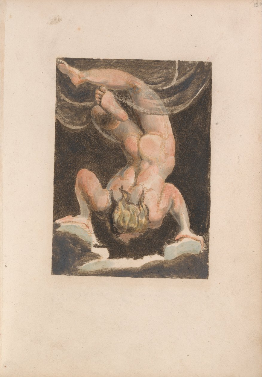 Urizen első könyve, 15. tábla (Bentley 14.) alkotó: William Blake