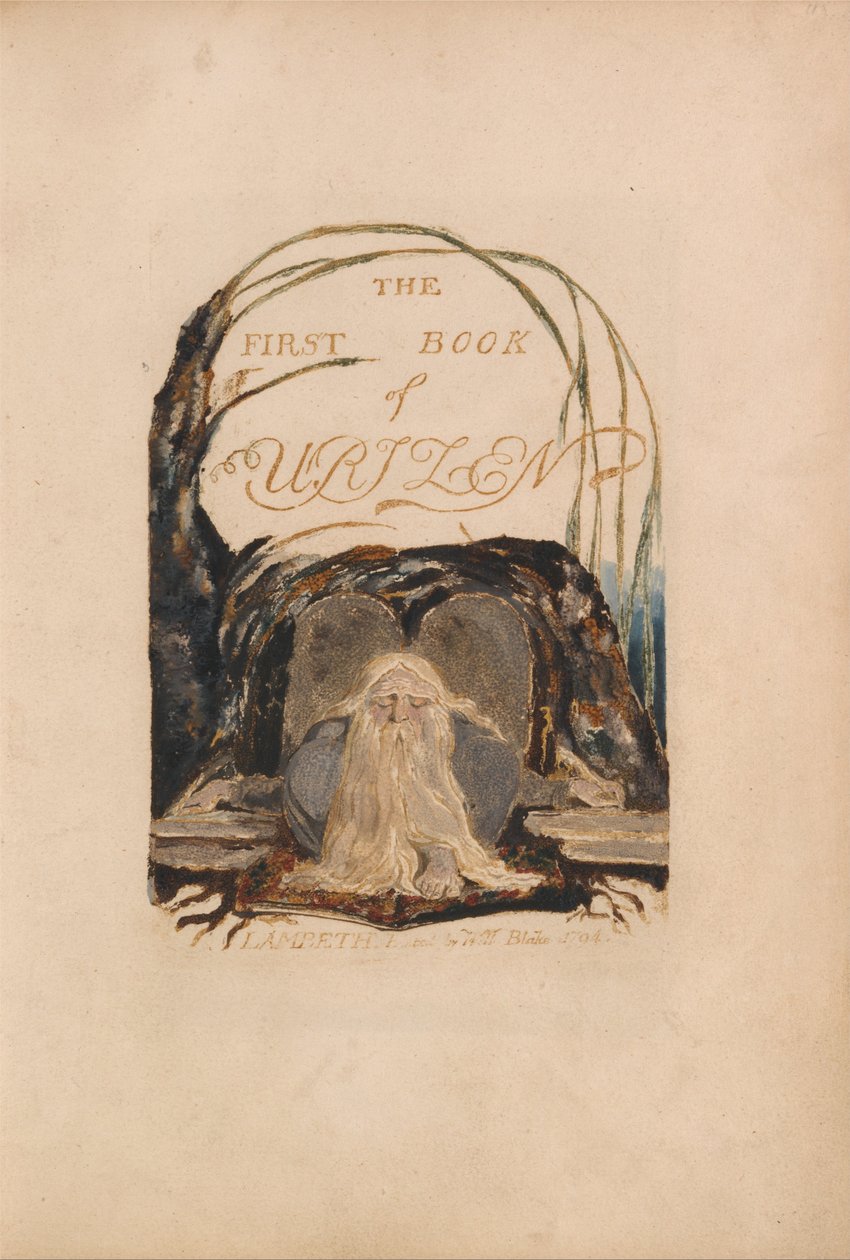 Urizen első könyve, 1. tábla alkotó: William Blake