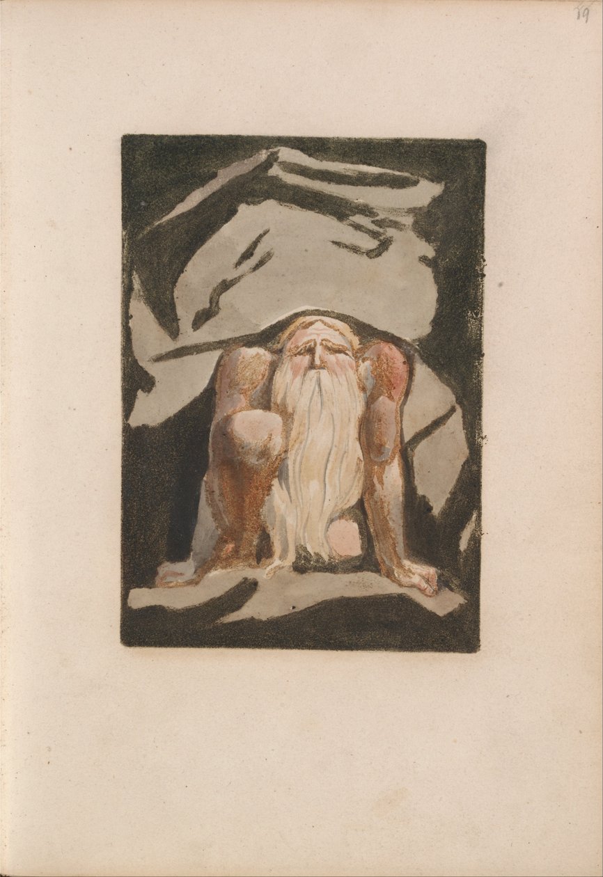 Urizen első könyve, 23. lemez (Bentley 9) alkotó: William Blake