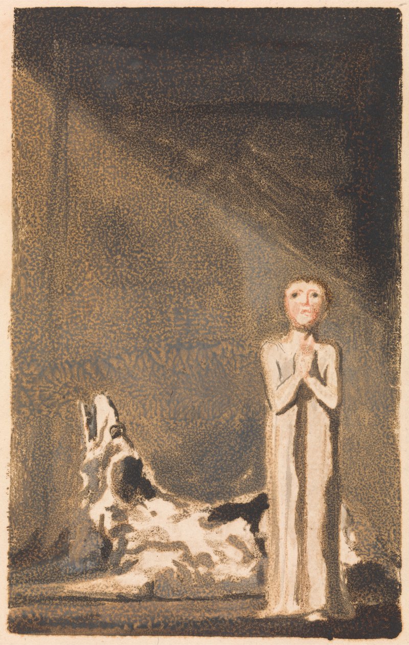 Urizen első könyve, 24. lemez (Bentley 26) alkotó: William Blake