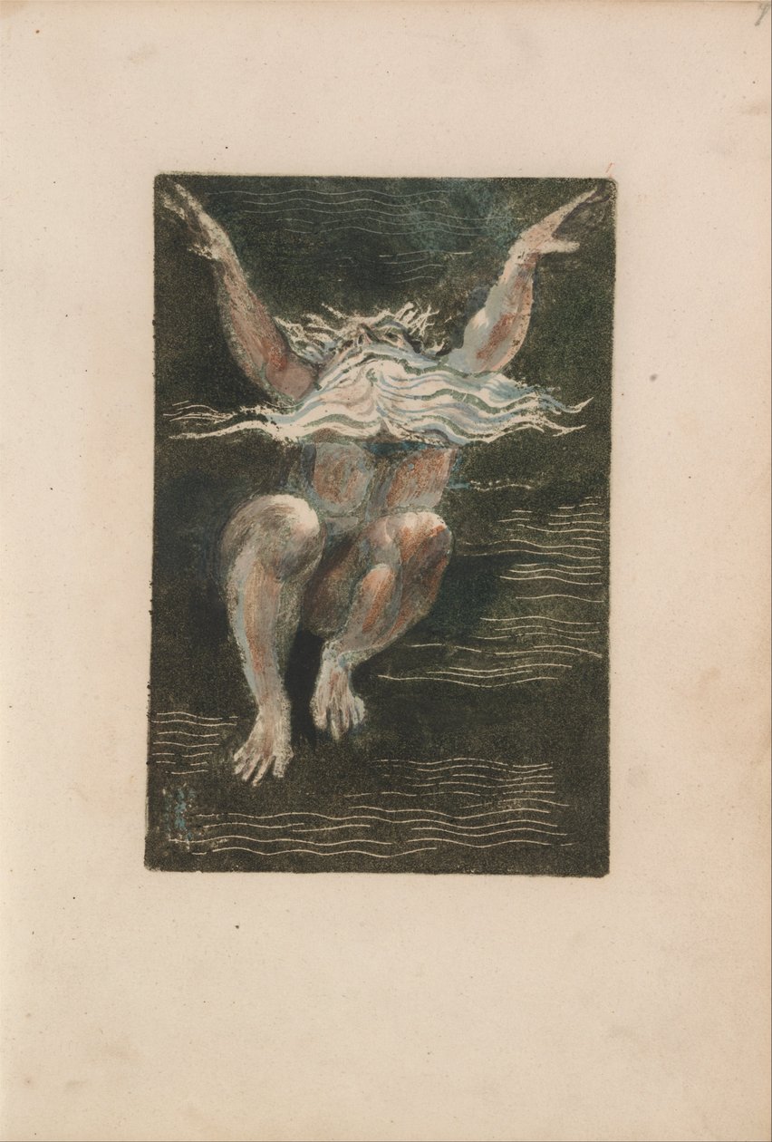 Urizen első könyve, 7. lemez (Bentley 12) alkotó: William Blake
