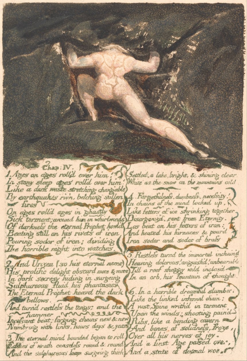 Urizen első könyve, 9. tábla, fejezet: IV alkotó: William Blake