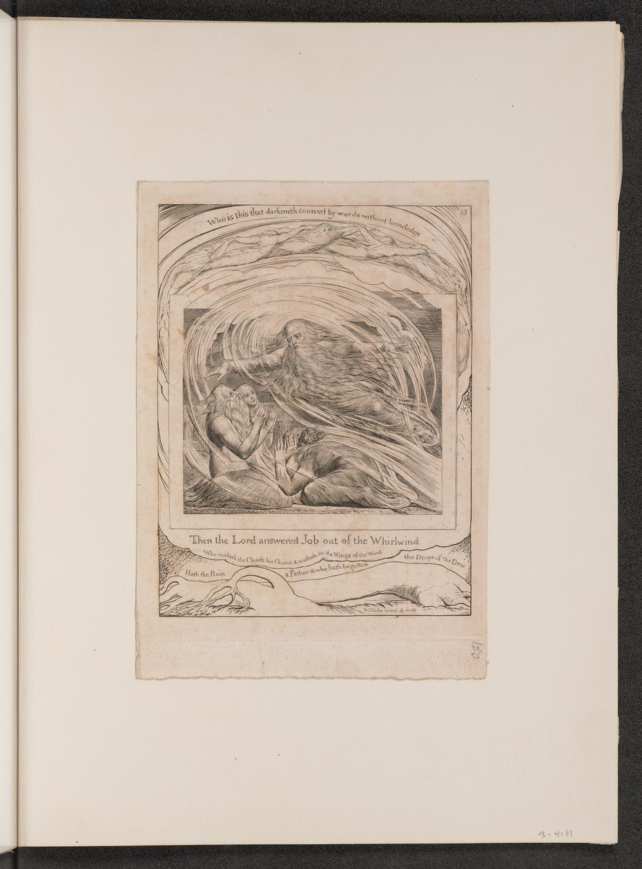 Az Úr válaszol Jóbnak a forgószélből alkotó: William Blake