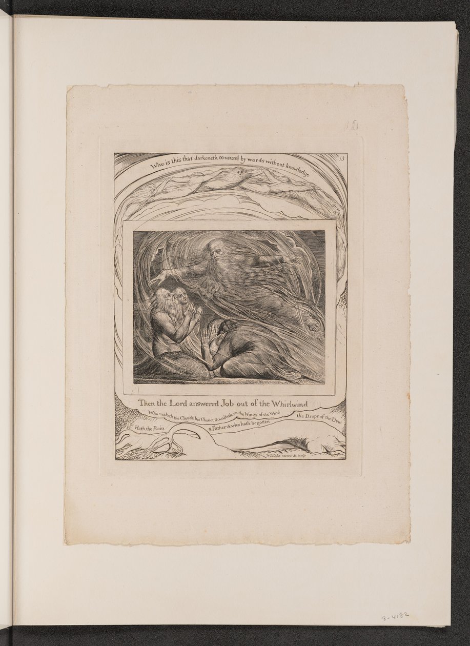 Az Úr válaszol Jóbnak a forgószélből alkotó: William Blake