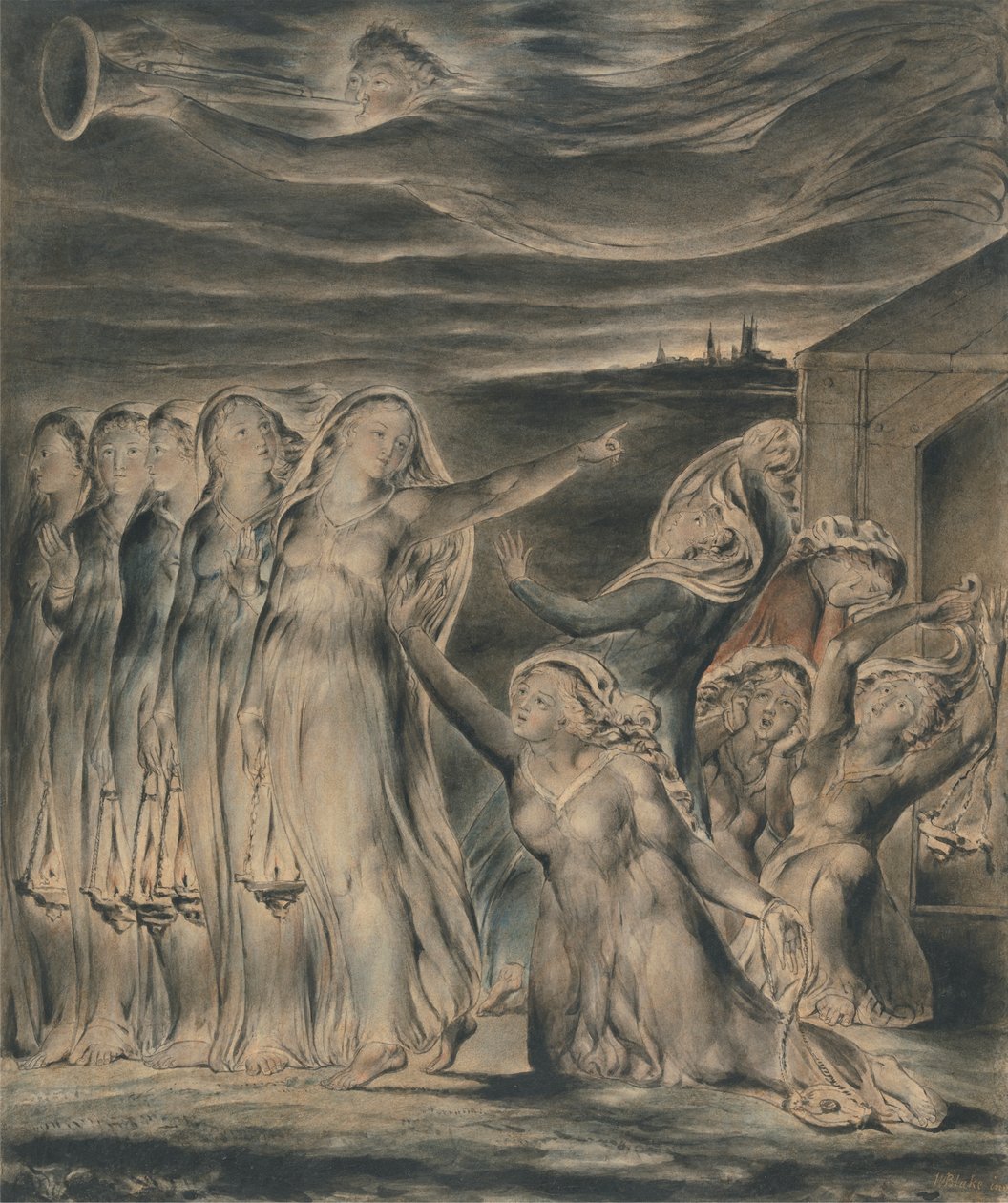 Példabeszéd a bölcs és ostoba szüzekről alkotó: William Blake