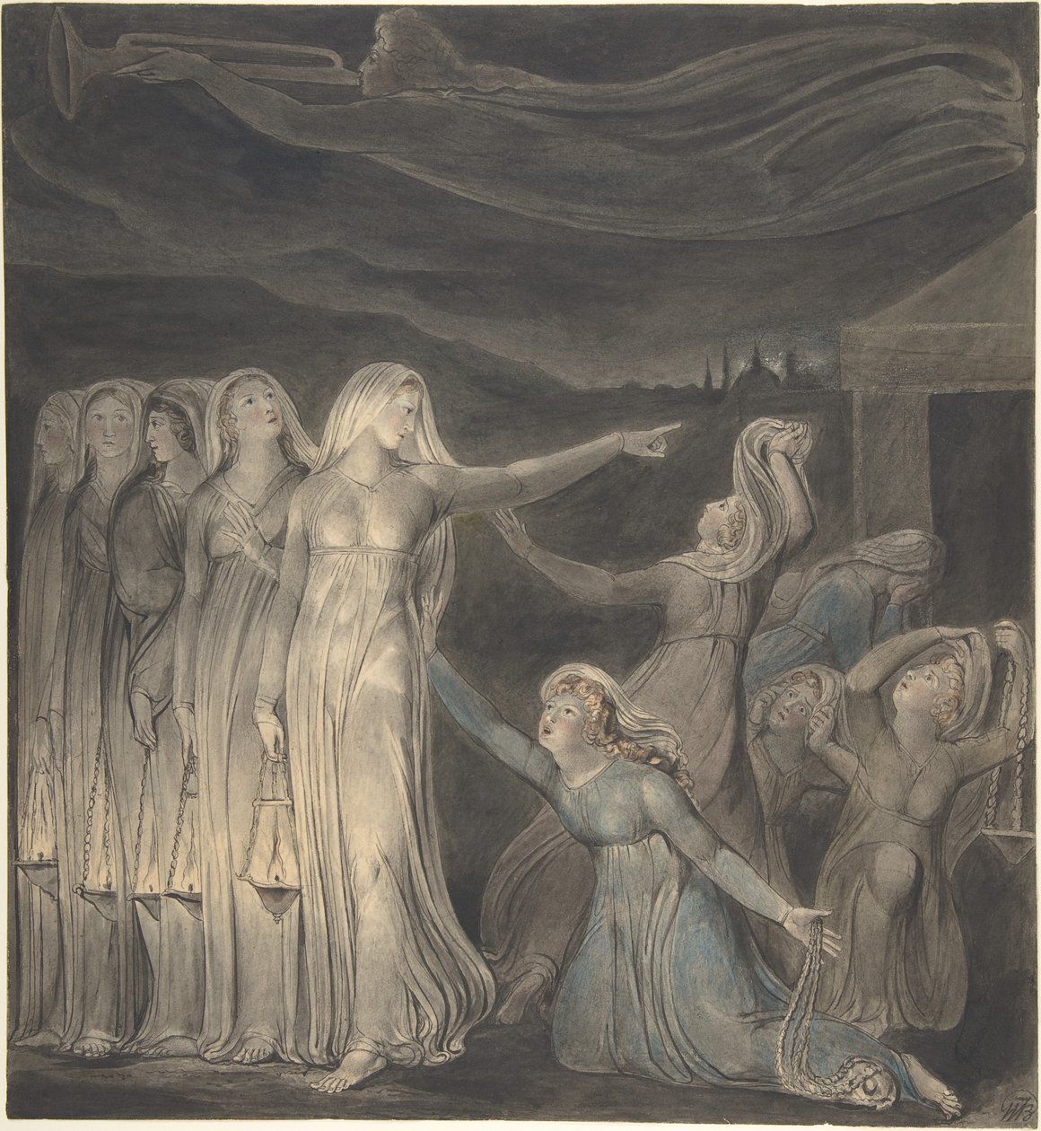 A bölcs és a bolond szüzek példázata alkotó: William Blake