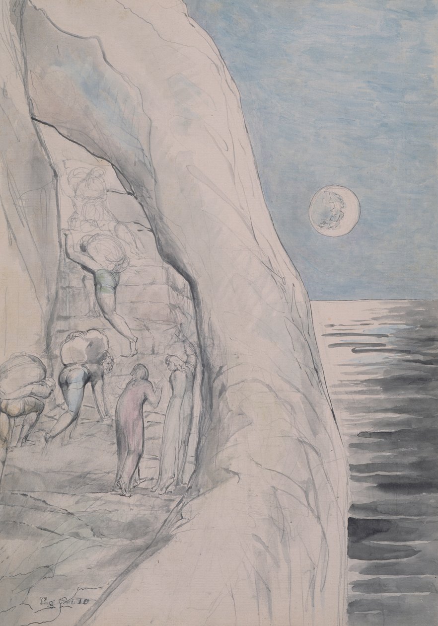 A büszkék hatalmas terheik alatt 1824-27 alkotó: William Blake