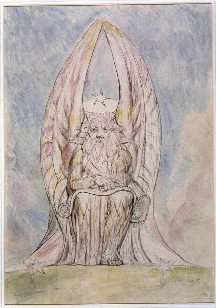 The Recording Angel, illusztráció Dante Alighieri "Isteni színjátékának" 19. "Parradiso" énekéből alkotó: William Blake
