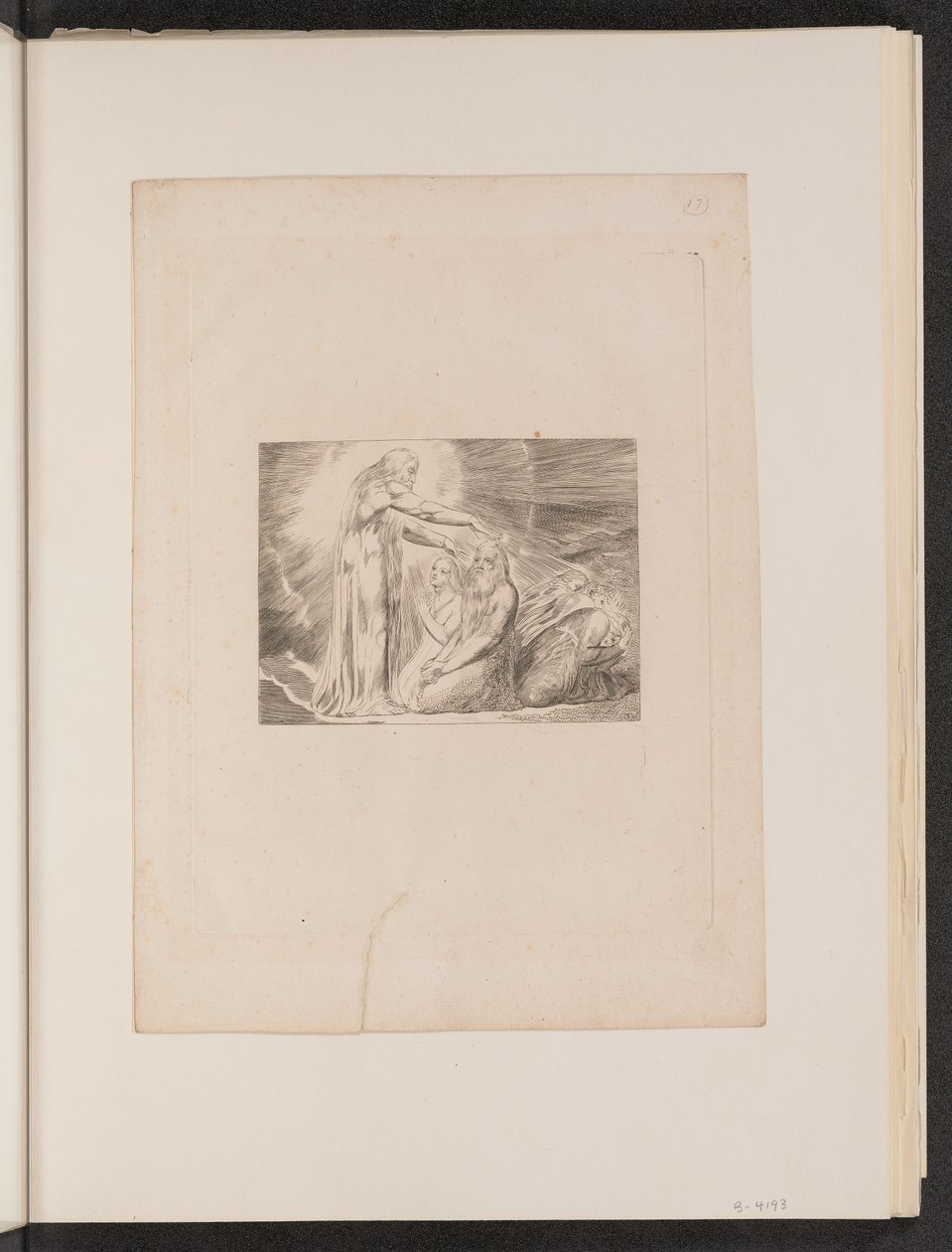 Krisztus látomása, 1825. alkotó: William Blake