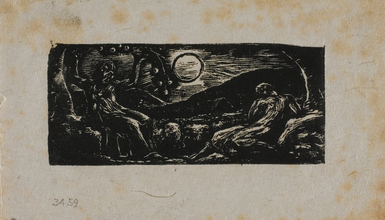 Thenot Under Fruit Tree, Vergilius pásztoraiból alkotó: William Blake