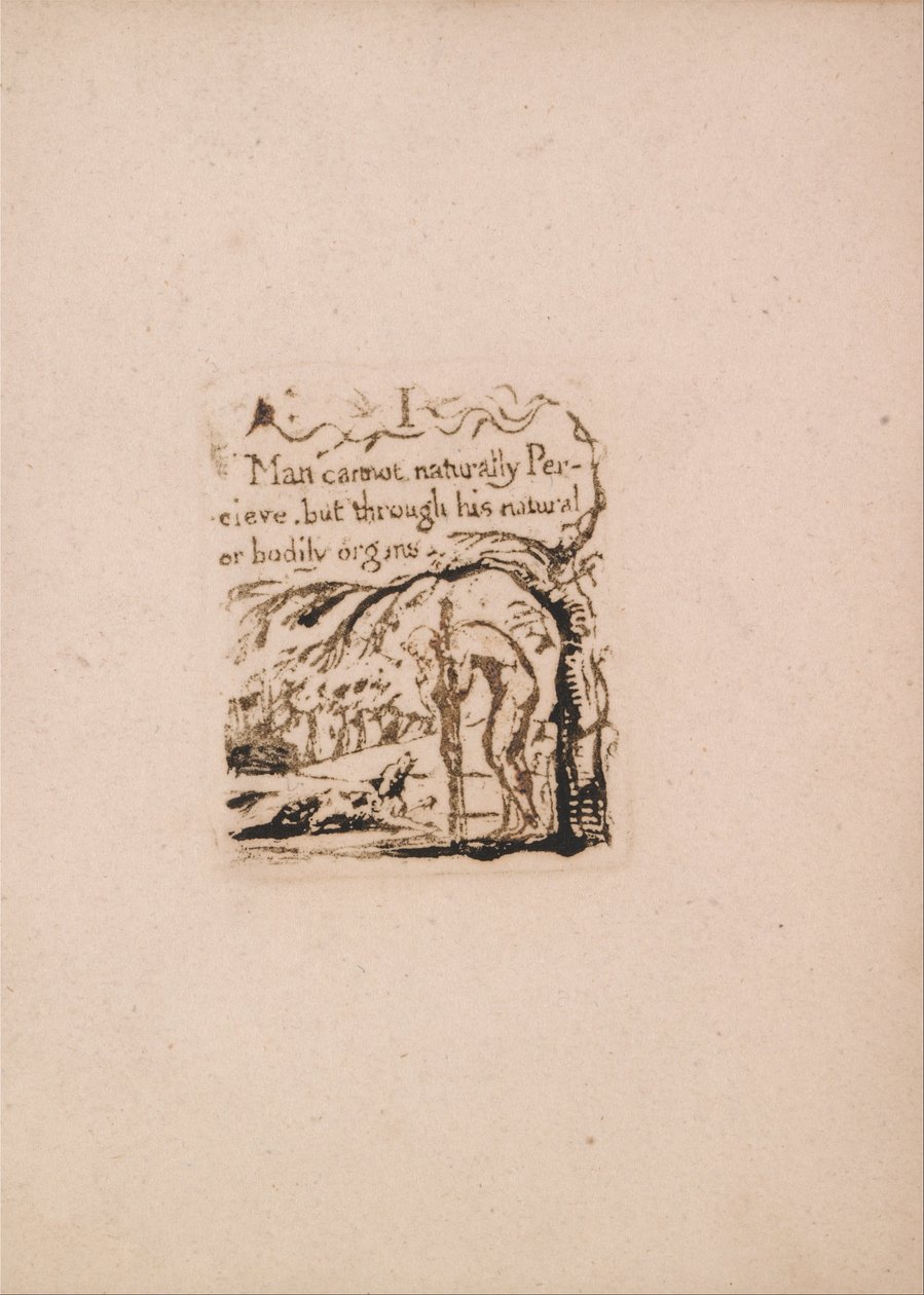 Nincs természetes vallás, 3. tábla, Én, az ember természetesen nem tud. . . . (Bentley A4) alkotó: William Blake
